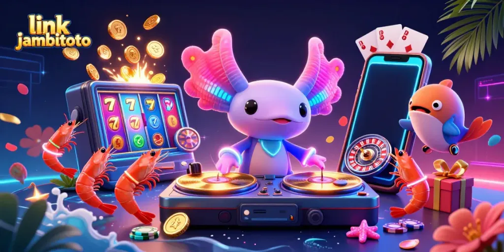Experience the thrill of link jambitoto with lively characters and engaging slot games in vibrant underwater visuals.