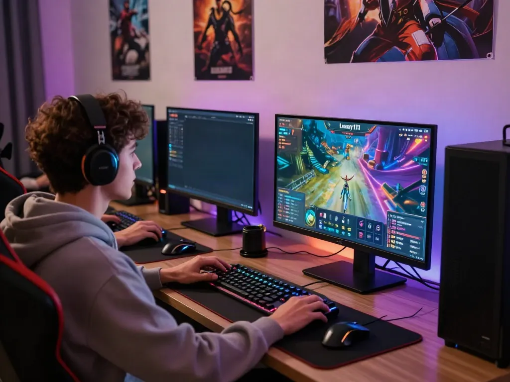 Immersive gaming scene showcasing luxury111 login activity with vibrant graphics and focused player.