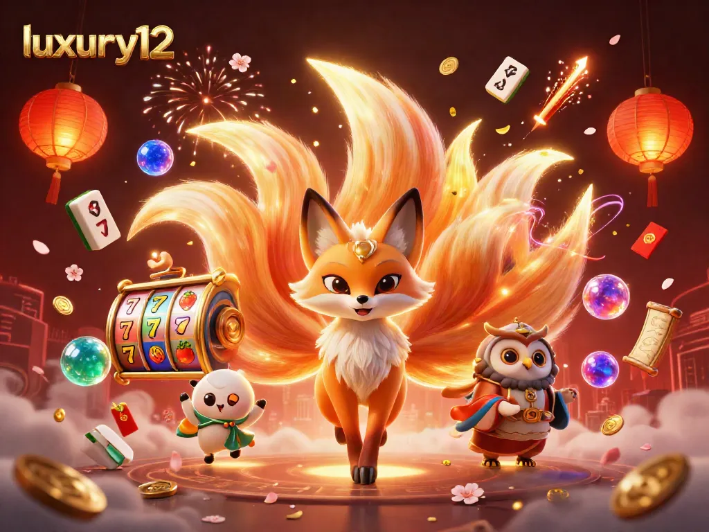 Menangkan jackpot dengan luxury12 melalui ilustrasi penuh warna slot dan simbol keberuntungan.