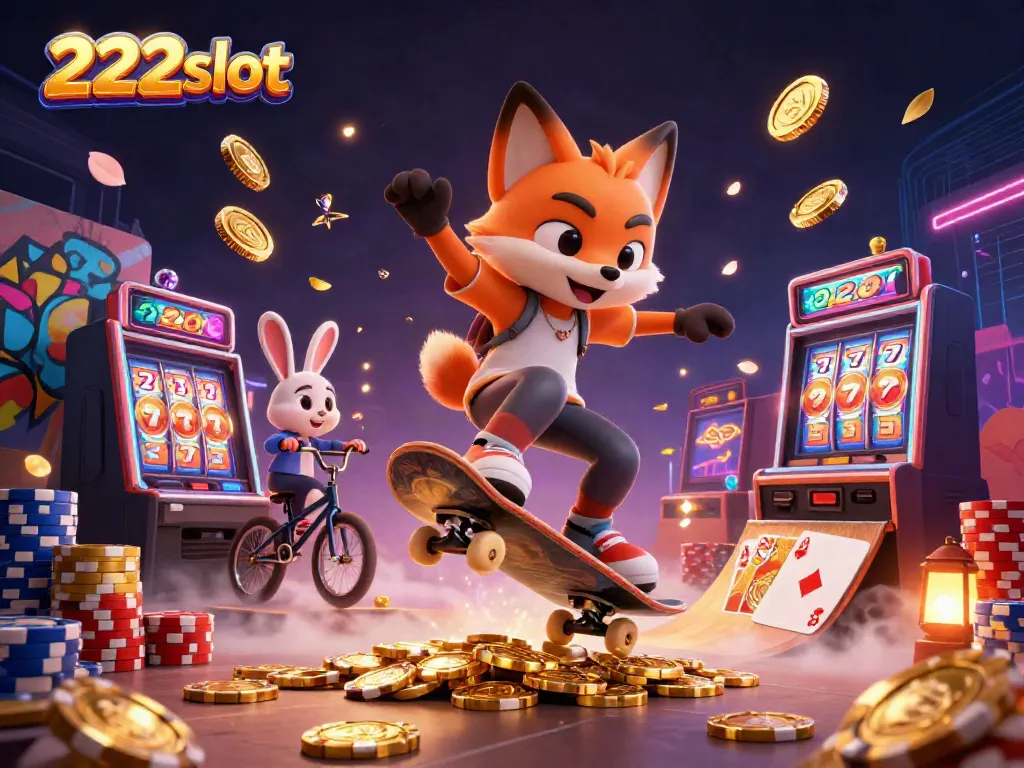 Menangkan jackpot di 222slot dengan ilustrasi kartun 3D penuh warna yang menggembirakan.