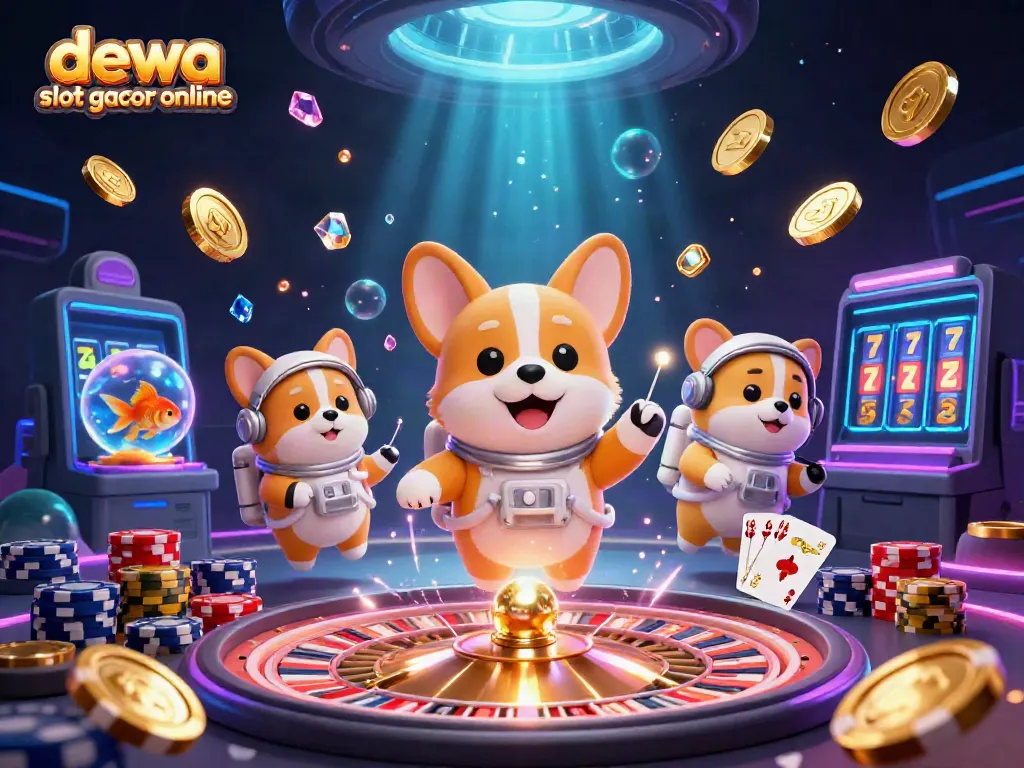 Permainan gacor dewa slot gacor online dengan grafis 3D menakjubkan dalam kasino luar angkasa.