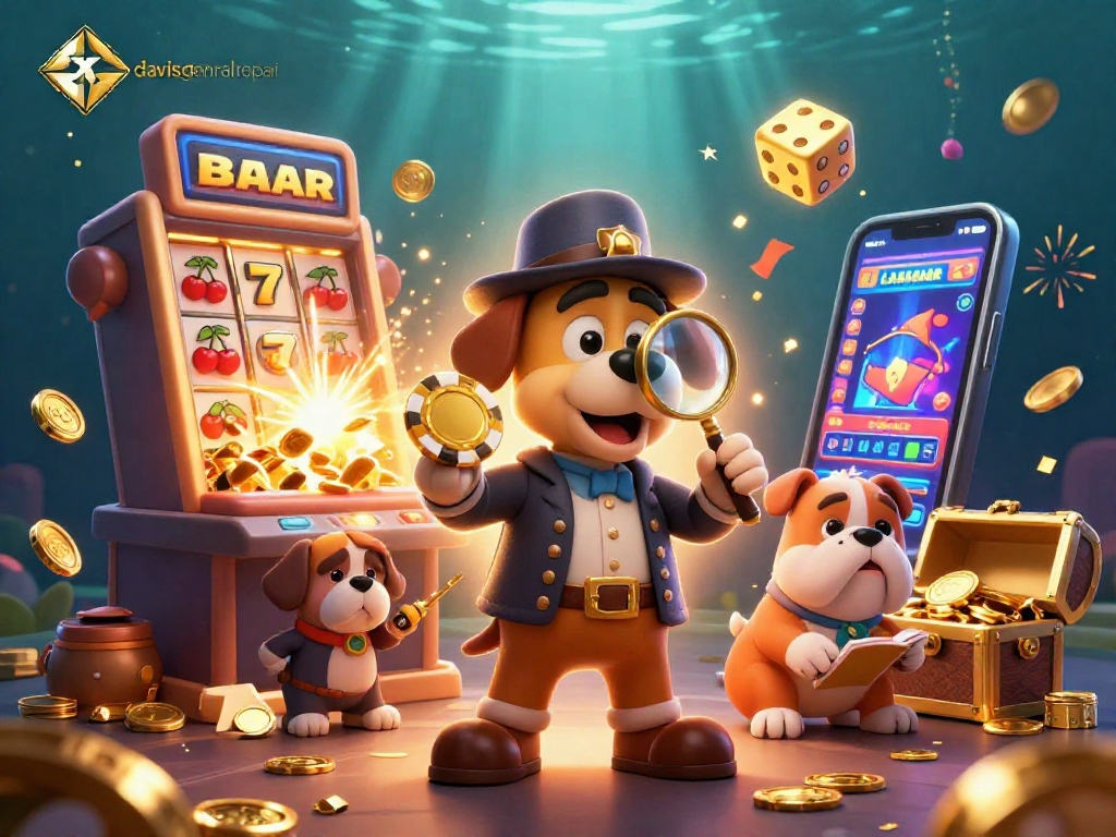 Davisgeneralrepair enhances thrill with a detective scene revealing poker chips and casino treasures.