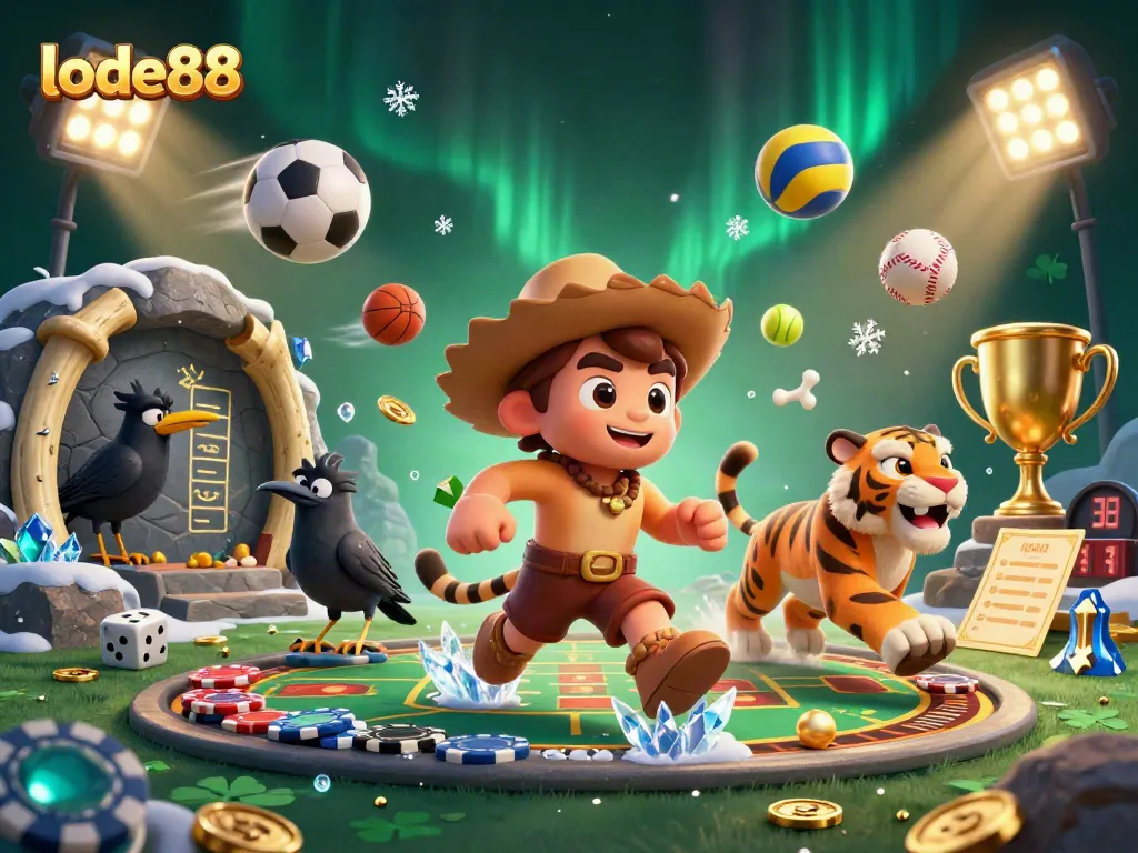 Engage in thrilling games at lode88, where prehistoric cavemen and tigers bring casino fun!