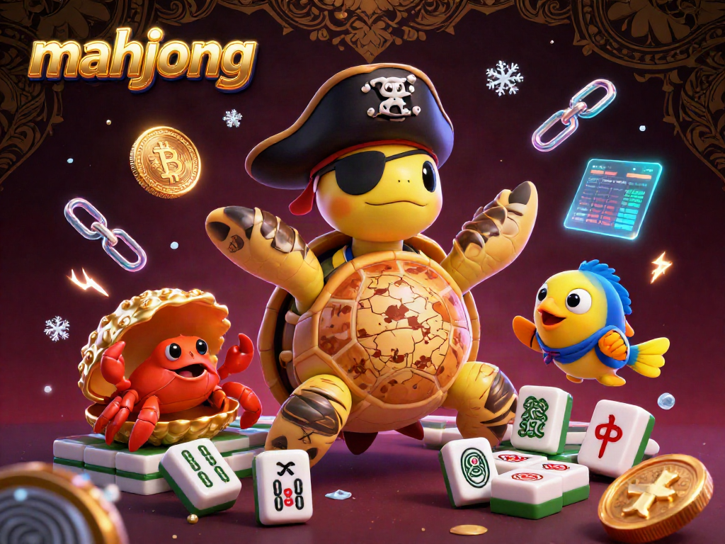 Engage in mahjong action with vibrant cartoon characters exploring a treasure-filled casino.