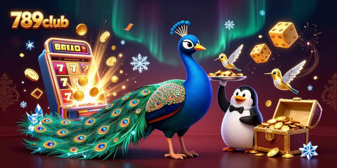 Enjoy slots and club games at 789club with a visually captivating casino illustration