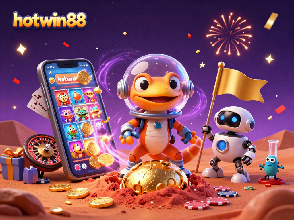 Play exciting slot games on the hotwin88 platform with the Martian gecko and enchanting casino bounties!