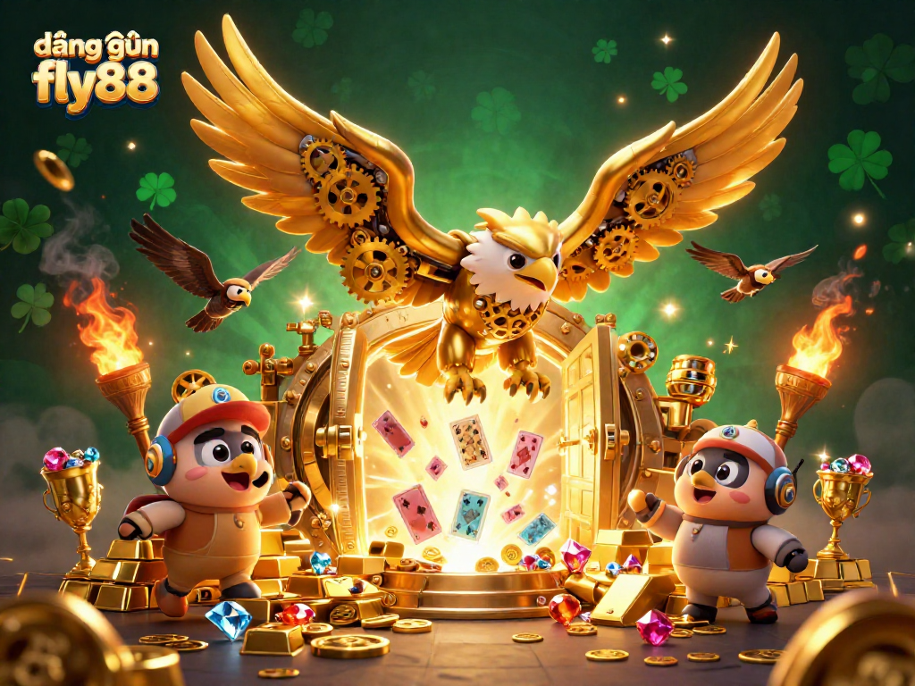 Experience the thrill of đăng nhập fly88 with a captivating 3D illustration featuring rich casino elements.