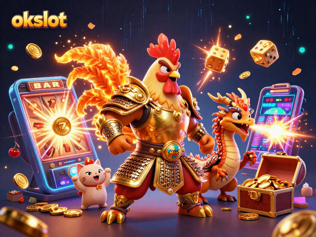 สัมผัสประสบการณ์การเล่นสล็อตที่ okslot กับสล็อตแมชชีนที่แตกกระจายเต็มไปด้วยเหรียญ