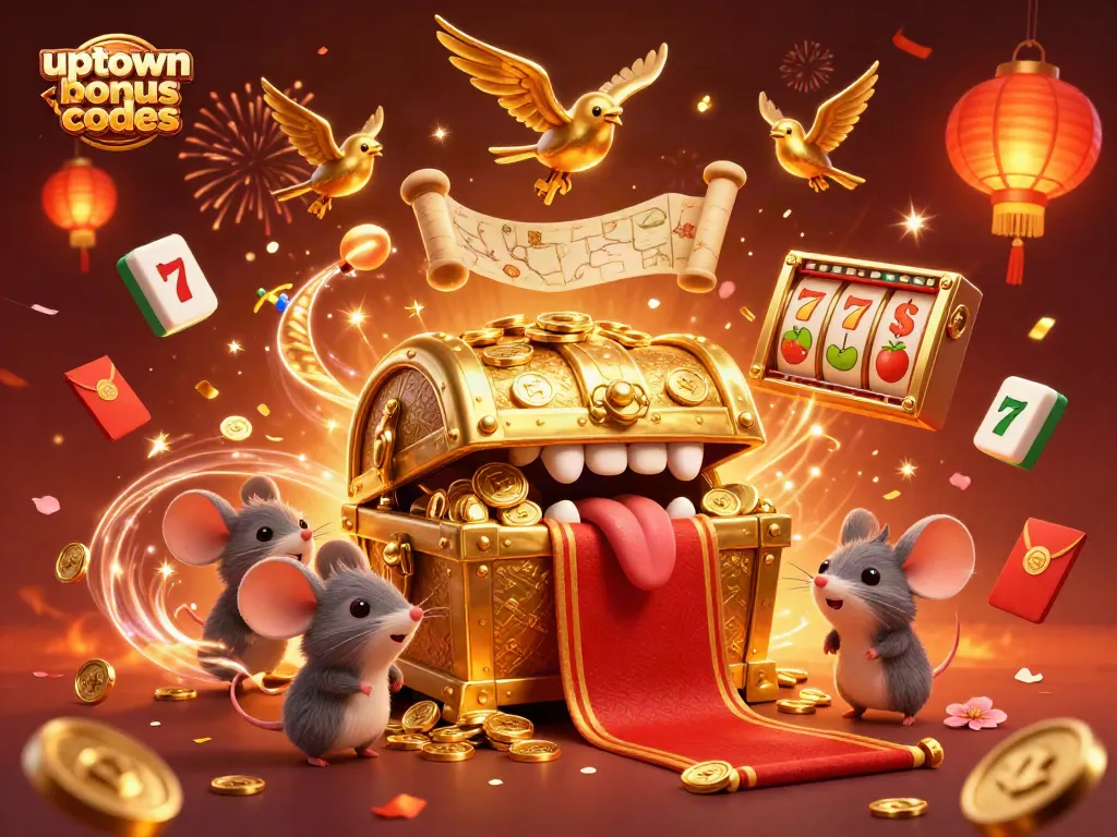 Engage with uptown aces bonus codes while exploring vibrant slot games, showcasing enticing treasures.