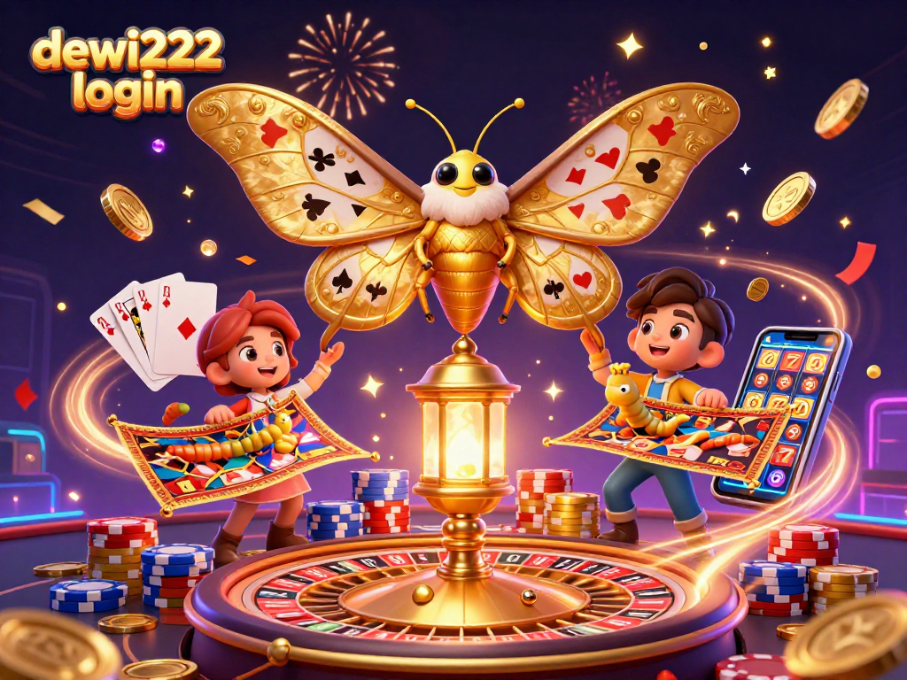 Masuk dewi222 login dengan bergembira saat bermain mesin slot yang menampilkan simbol keberuntungan.