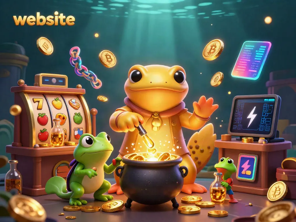 Permainan slot gacor dalam lab alkimia, memproduksi koin emas di website.