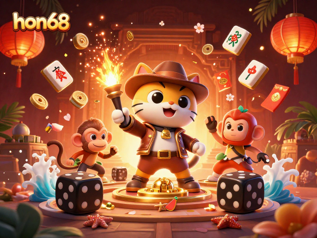 Engage with hon68's thrilling casino adventure, exploring vibrant gaming treasures and ancient traps.