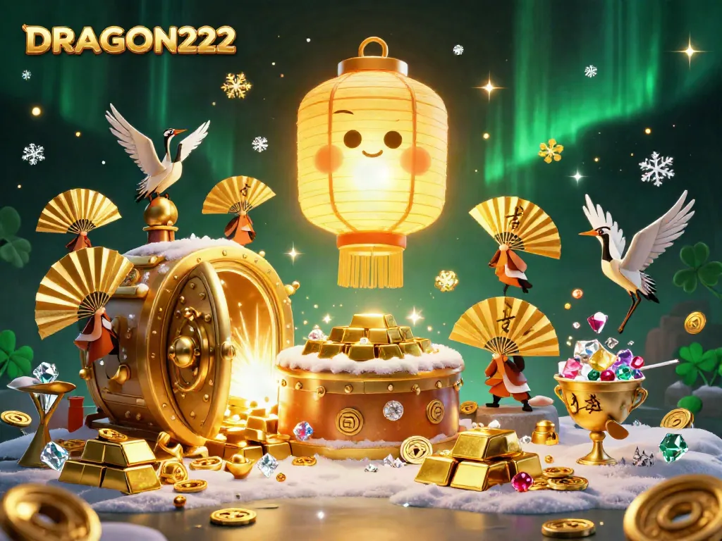 Spin and win with DRAGON222’s vibrant casino adventure, featuring lucky symbols and golden treasures.