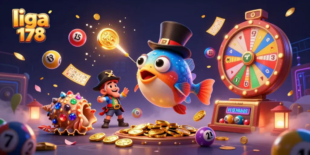 Memenangkan peluang di liga 178 dengan ilustrasi kasino menawan dan detail yang kaya.