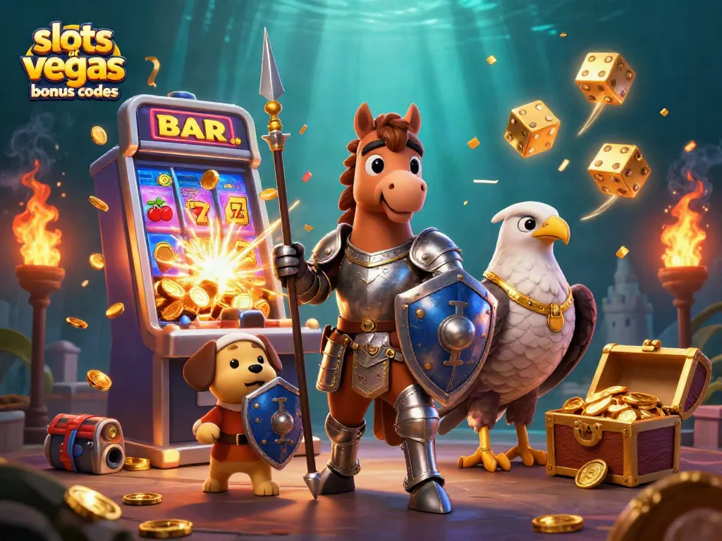 Engage with exciting slots of vegas bonus codes amidst a treasure-filled 3D casino adventure.