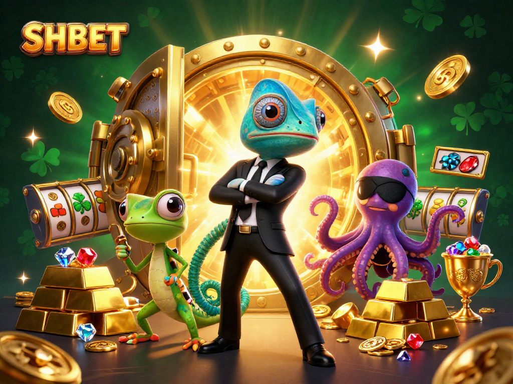 Join the action at SHBET with a vibrant scene of secret agents and treasure!