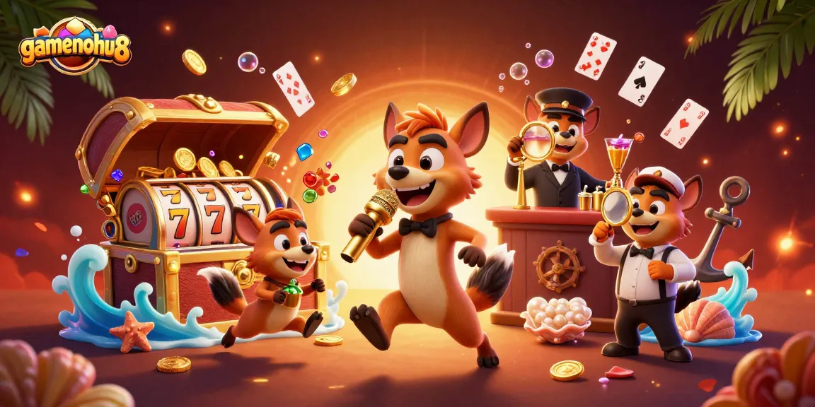 Join the fun at gamenohu68's casino with hyenas entertaining at a comedy club.