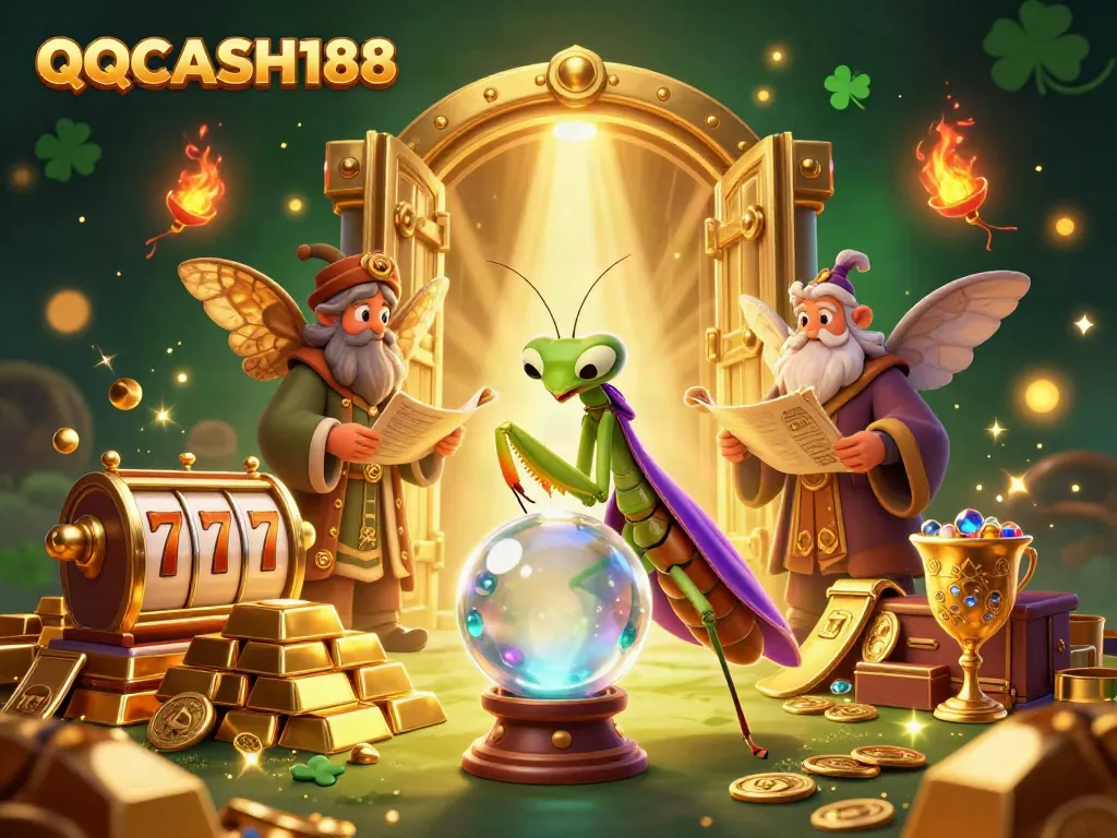 Engage with QQCASH188's vibrant casino experience featuring mystical characters and dynamic game elements.