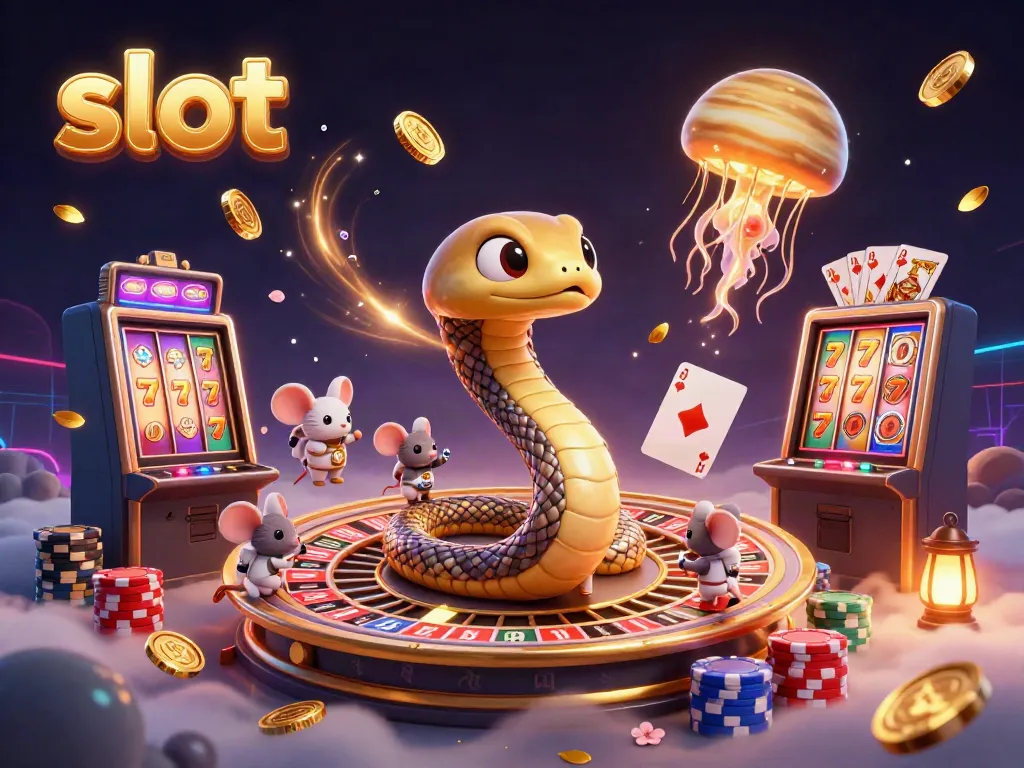 Mencoba keberuntungan di mesin slot yang penuh dengan koin emas dan simbol berkilauan