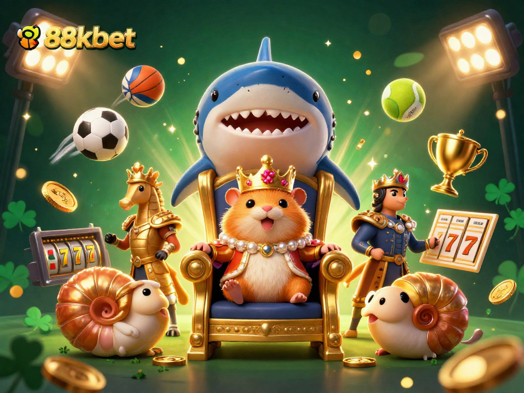 Engage in thrilling gameplay with 88kbet, featuring a hamster king and dynamic casino elements.