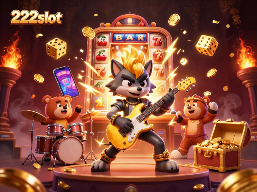 Melihat cara menarik bermain slot di 222slot dengan grafis yang menakjubkan dan simbol keberuntungan.