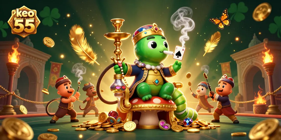 Engage in thrilling action with keo nha cai 55 in this vibrant casino-themed scene.