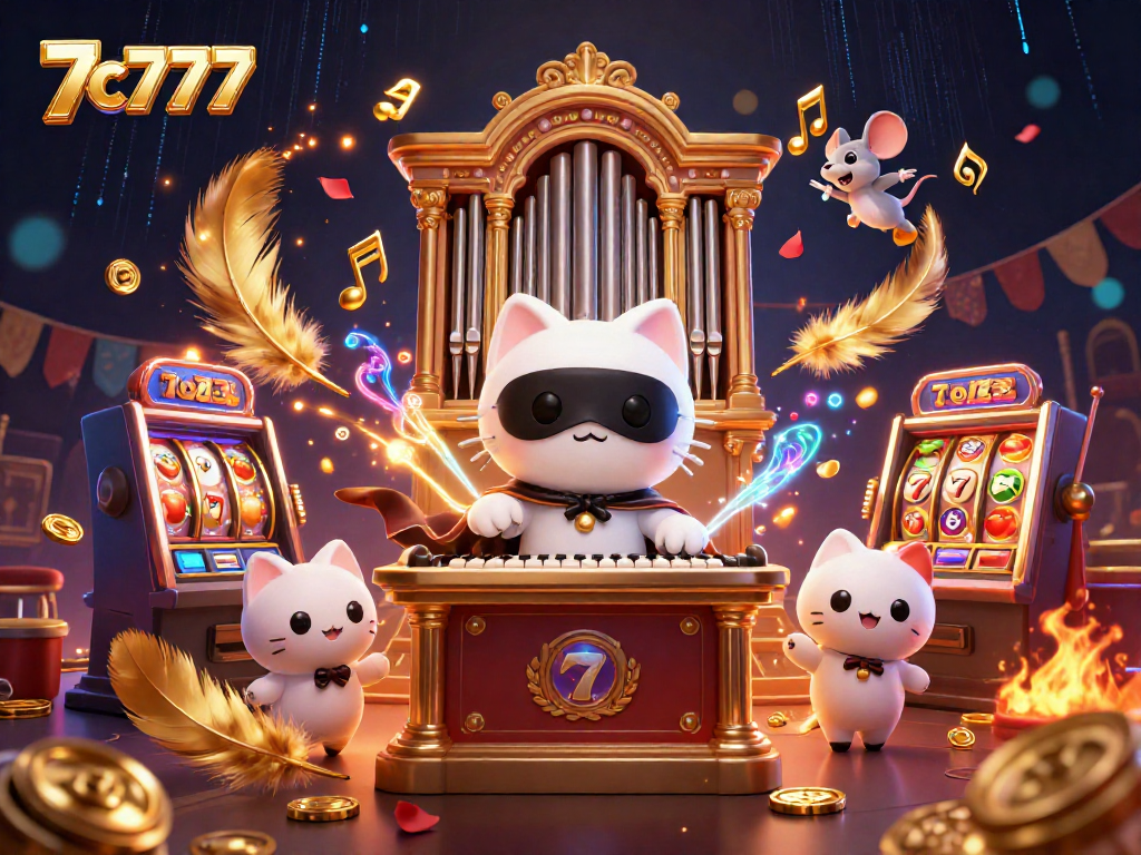 Engage with the thrilling 7c777 gaming experience featuring vibrant casino elements and characters.