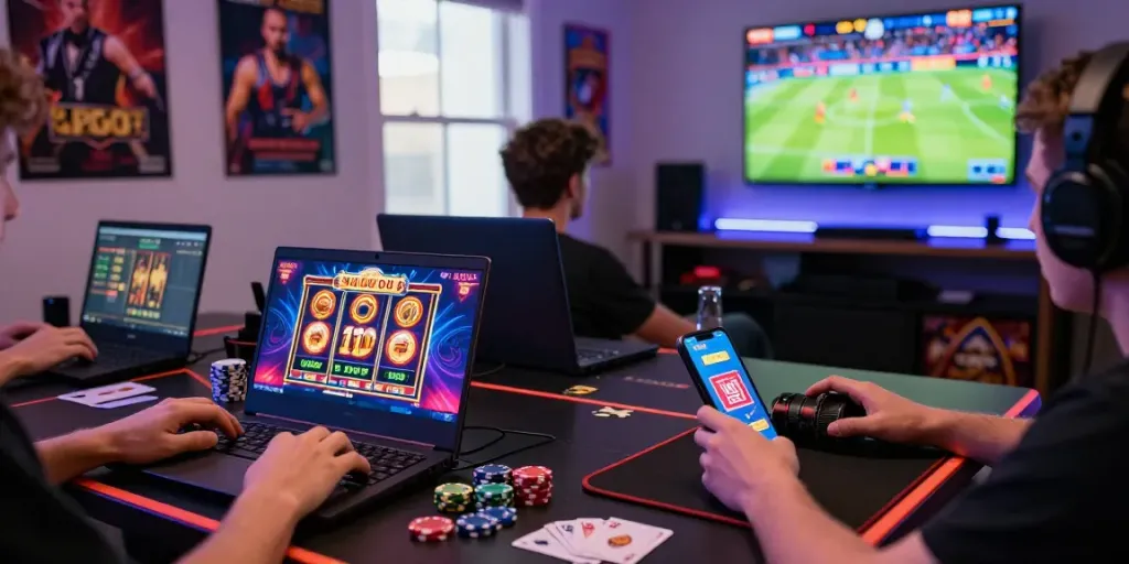 Trải nghiệm chơi game trực tuyến tại f168 với thiết bị hiện đại và không gian sống động.