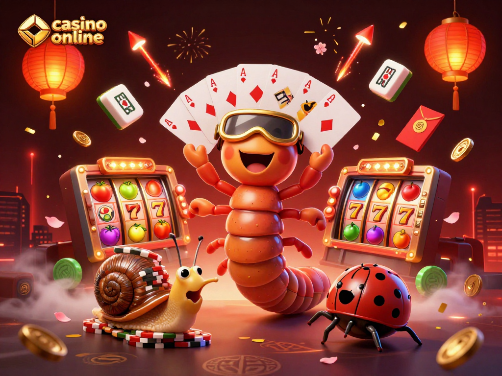 Experience casino online action with a lively dealer and high-rolling characters in a vibrant setting.