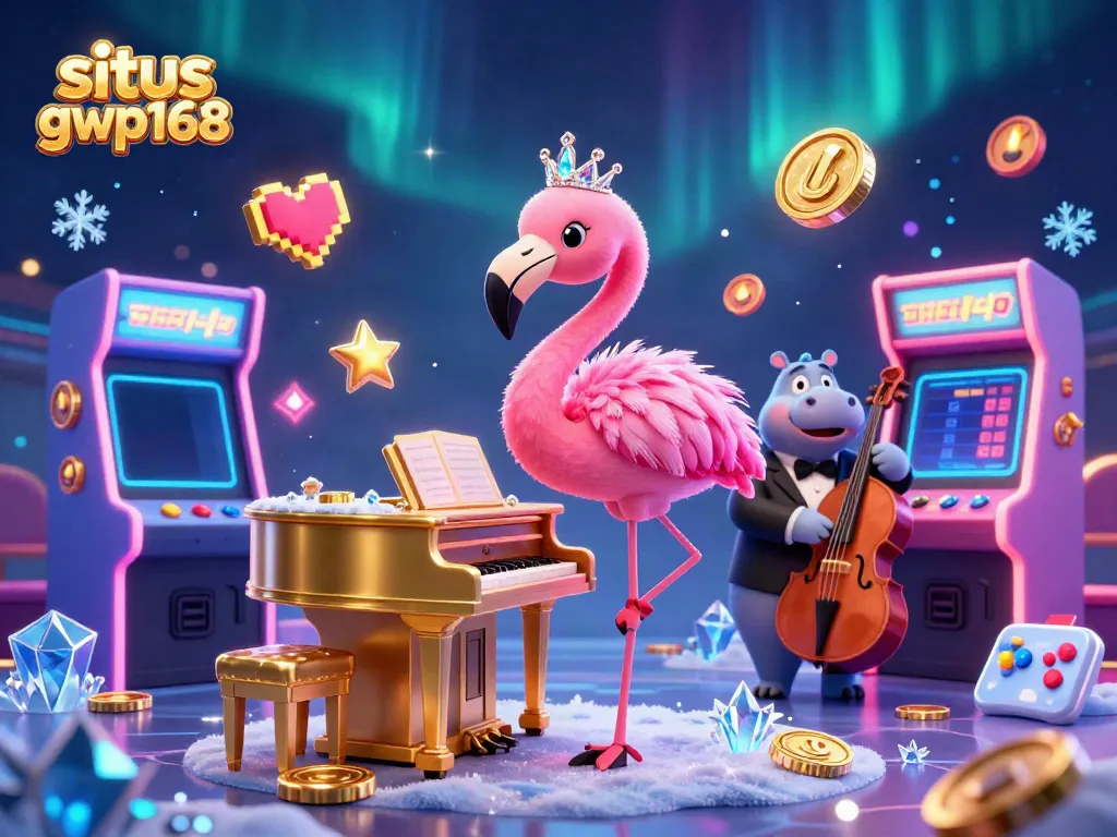Permainan seru di situs gwp168 dengan penyanyi flamingo kasino dan suasana kasino yang megah.