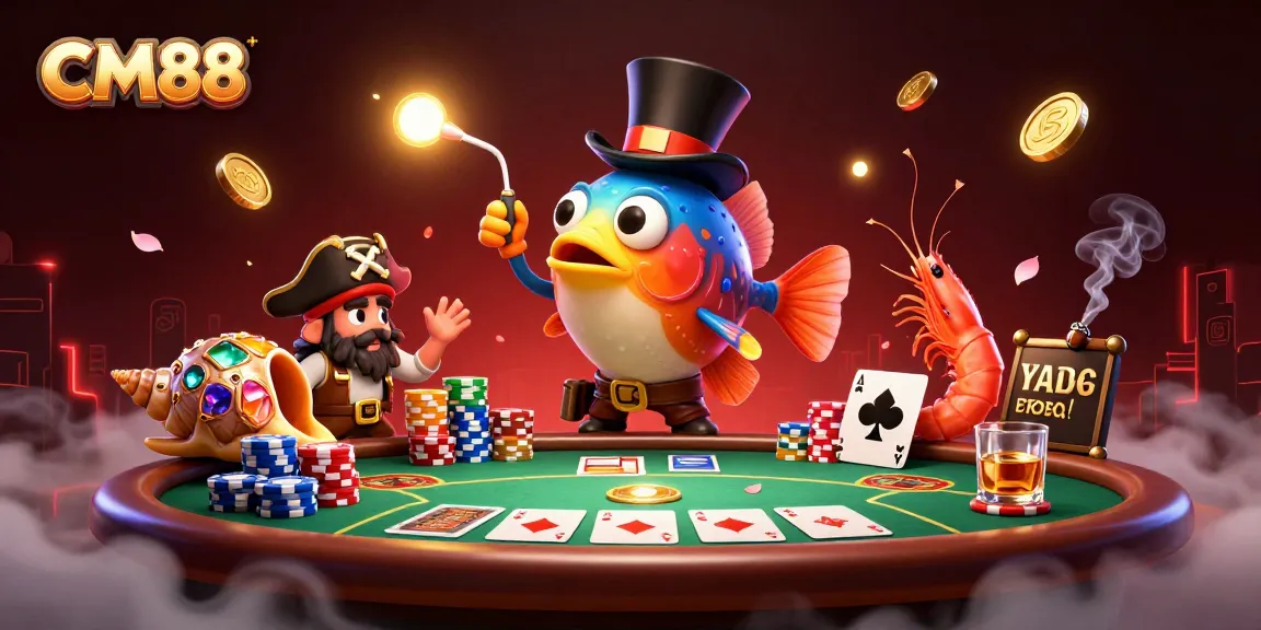 Experience exhilarating wins at CM88 with captivating deep-sea characters and vibrant casino elements.