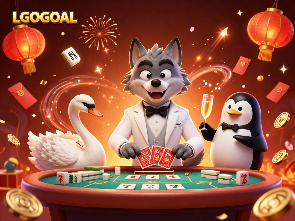 Engage with LGOGOAL's vibrant casino scene showcasing excitement at a baccarat table.