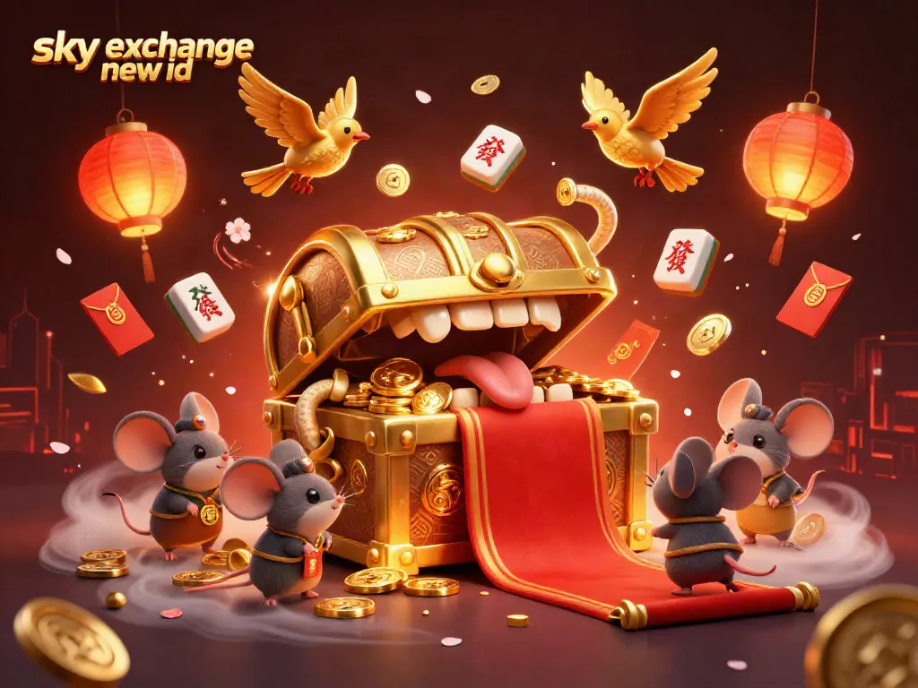 Engage with the exciting features of sky exchange new id through a vibrant 3D casino illustration.