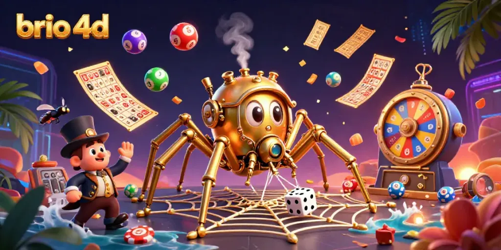 Engage in thrilling wins with brio 4d as colorful game elements burst around animated characters.