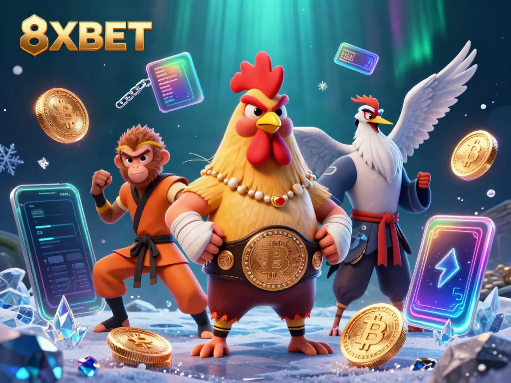 Experience the thrill of 8XBET with vibrant characters and glorious casino elements.