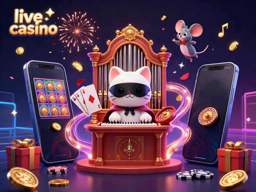 Pengalaman menarik di live casino dengan karakter 3D kartun yang berinteraksi di kasino mewah.