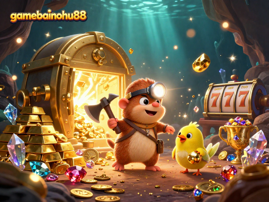 Experience thrilling adventures in gamebainohu88 with the treasure-hunting mole and stunning casino visuals.