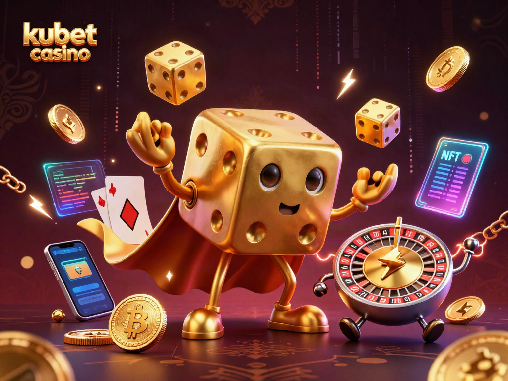 Experience thrilling games at kubet casino with engaging visuals of unique characters and crypto elements.