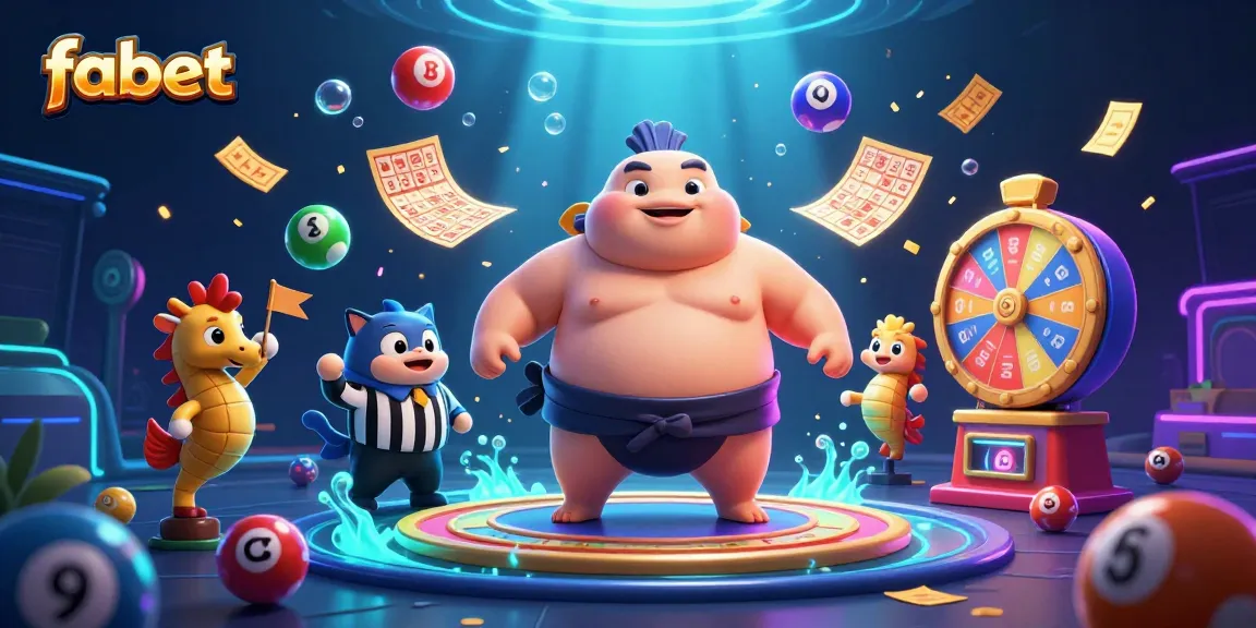 Engaging scene with fabet casino-themed underwater competition featuring colorful lottery elements.