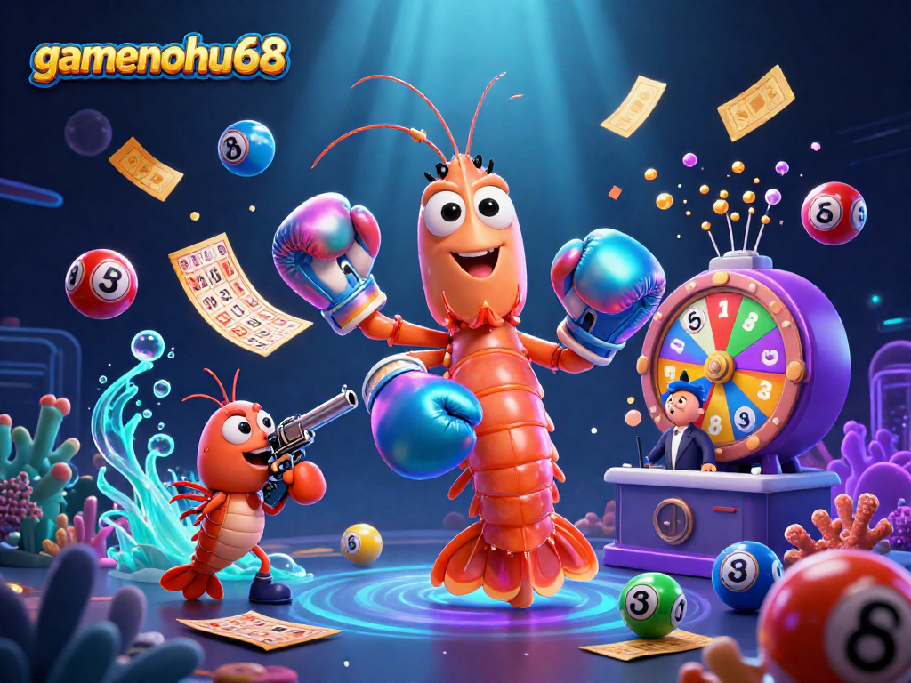 Engage with gamenohu68 as the lively mantis shrimp takes the spotlight in a vibrant lottery gaming scene.