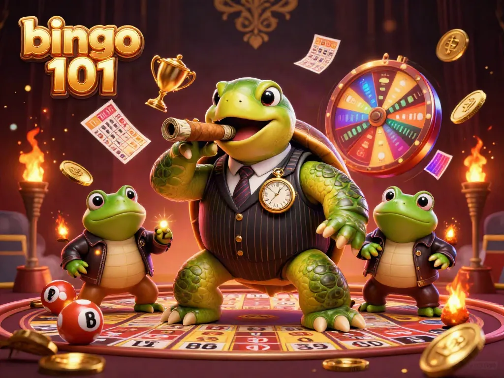Menghasilkan pengalaman bermain bingo 101 yang seru dengan latar belakang yang penuh warna dan detail yang memukau.