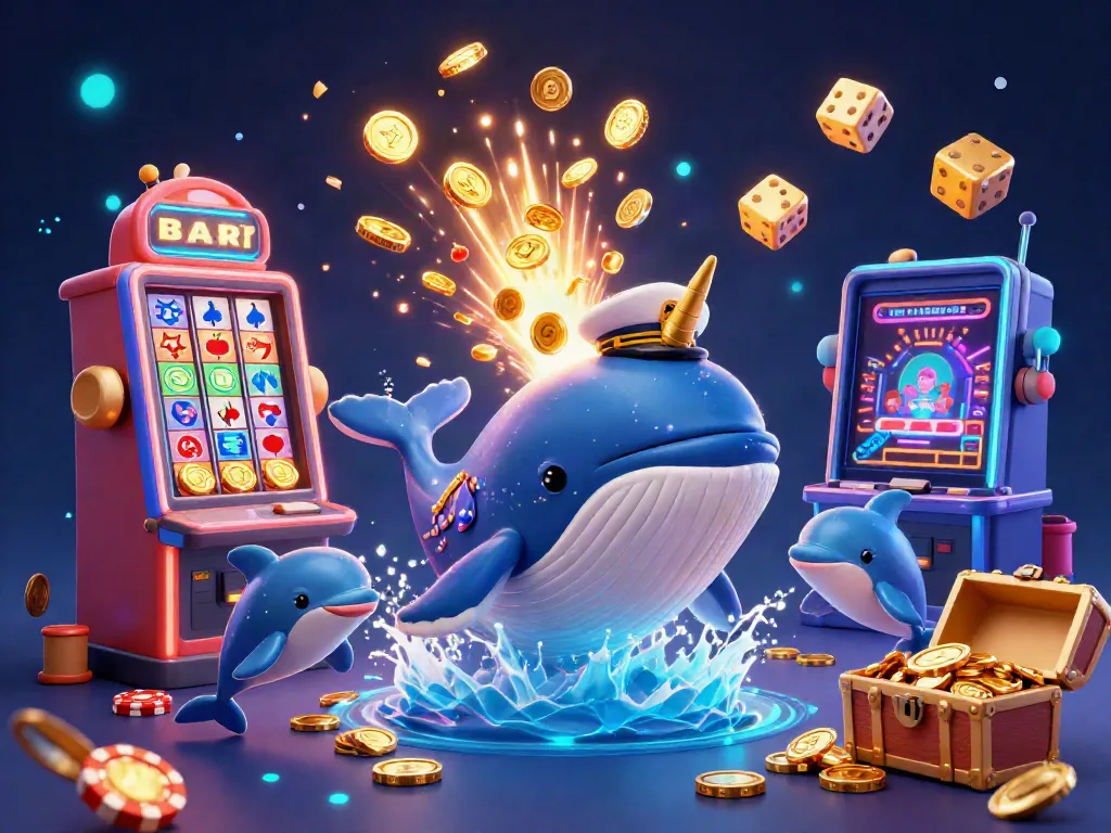 Experience the thrill of winning at 8TOGEL with vibrant casino elements bursting with energy and gold coins.