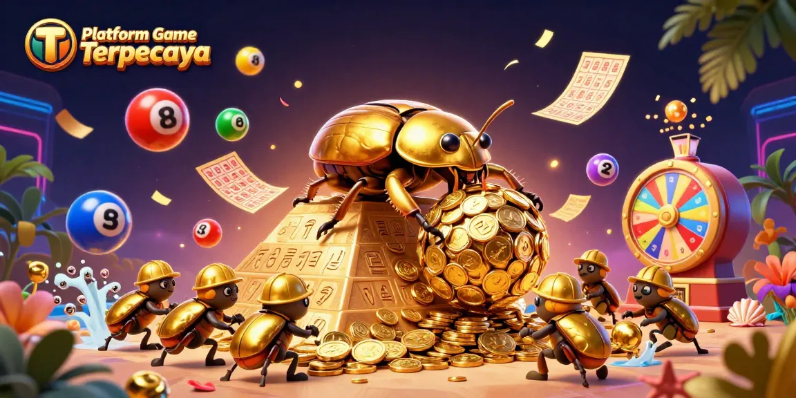 Engage with Platform Game Terpercaya through vibrant lottery-themed fun and golden treasures.
