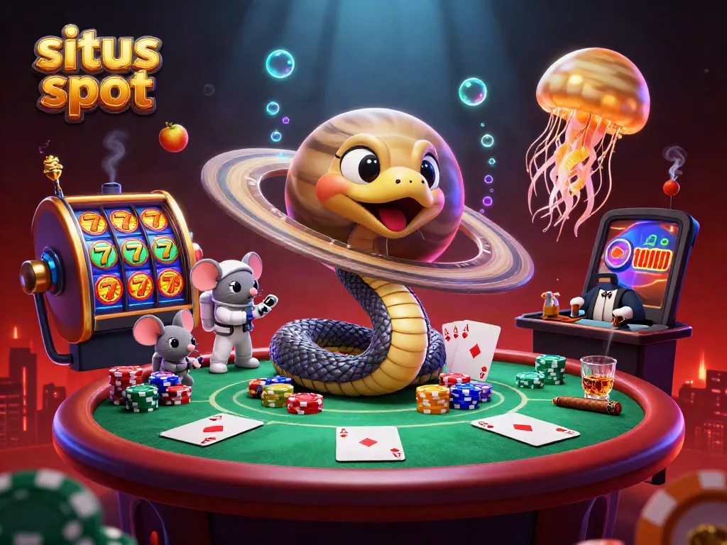 Menangkan jackpot situs slot dengan gambar penuh warna dari slot dan karakter dengan simbol kemenangan.