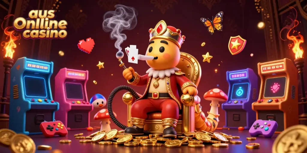 Experience fun games at aus online casino with colorful arcade elements and vivid characters.