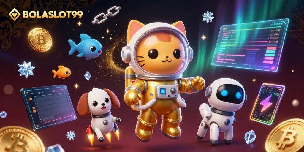 Join the excitement with BOLASLOT99 in this vibrant cosmic slots adventure.