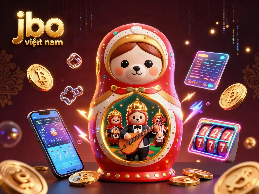 Experience thrilling gaming with jbo việt nam as cute bears and a serenading rabbit celebrate in a vibrant casino scene.