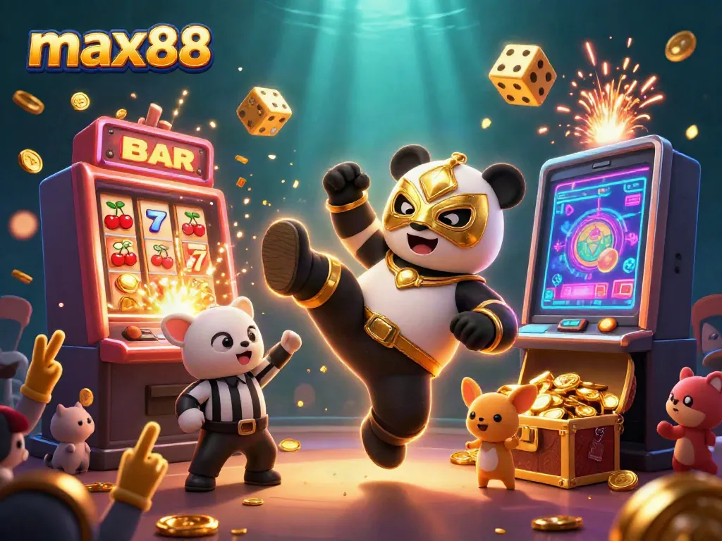 Experience thrilling gameplay at max88 with engaging characters and vibrant casino elements.