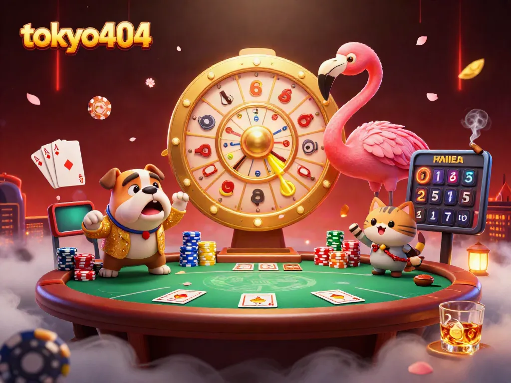 Spin to win big at tokyo404 with a vibrant scene of excitement and high stakes!