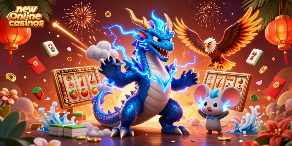 Experience thrilling gameplay at new online casinos with exciting slot elements and vibrant characters.